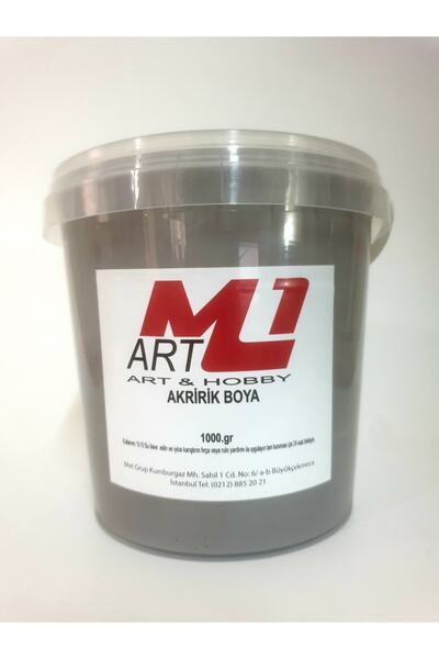 m1 art Akrilik Boya 1.kg --10 Renk Seçeneği, Ahşap, Tuval, Seramik , Duvar ,taş