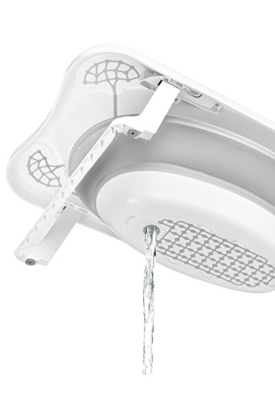 Zuu Baby Fileli Katlanabılır Banyo Küveti Gri 6li Set