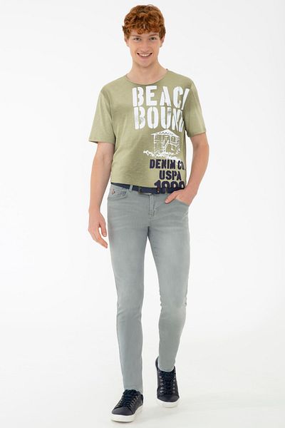 U.S. Polo Assn. Baza. Pantaloni slimfit din denim pentru bărbați Polo 1204355   Culoare 024 Gri