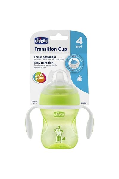 Chicco Soft Tipped Transition Glass 200ml 4 Months+ Unisex