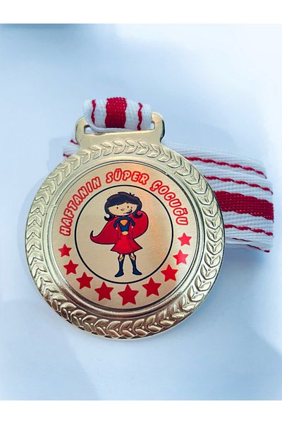 Lider Baskı 5 τμχ Μετάλλιο Super Girl of the Week - Ψηφιακή εκτύπωση 1η Μετάλλιο ποιότητας