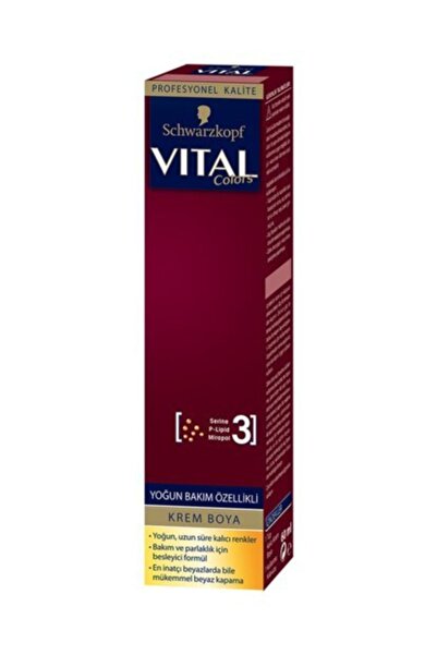 Schwarzkopf Vıtal Colors Tüp Boya 7-554 Altın Karamel