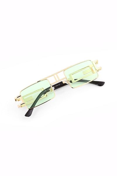 Angel Eyes Green Unisex Rectangular Sunglasses - Yw-8817a