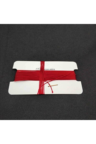 Selderesi 10 Metre Kırmızı Renk Kehribar Tesbih Ipi Naylon Ağ Ipliği - Tespih...