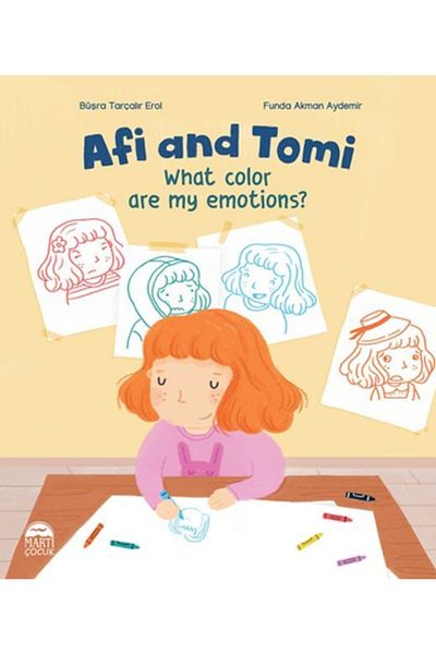 Martı Çocuk Yayınları Afi and Tomi - What Color Are My Emotions? _Last Edition _2022 Edition