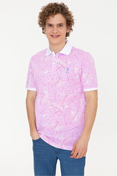 U.S. Polo Assn. Ανδρικό Μωβ T-Shirt