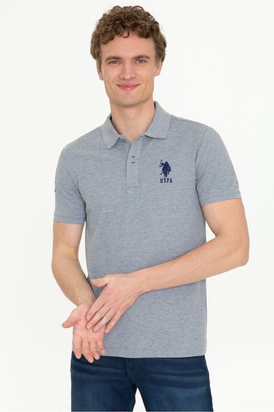 U.S. Polo Assn. Γκρι ανδρικό μπλουζάκι