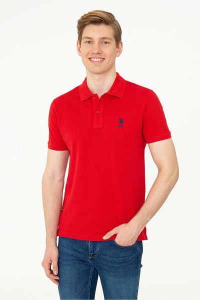 U.S. Polo Assn. Tricou roșu pentru bărbați