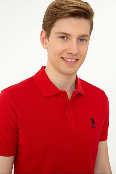 U.S. Polo Assn. Tricou roșu pentru bărbați