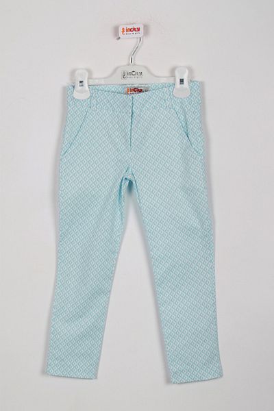 incity Pantaloni albaștri cu model pentru fetiță