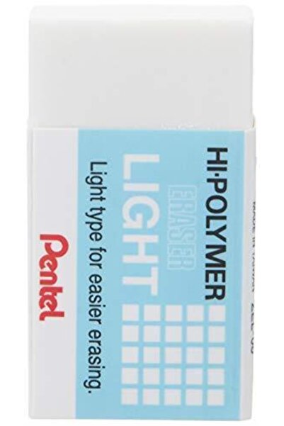 Pentel Hi-polymer Zel08 - Ультра м'який, білий ластик Light