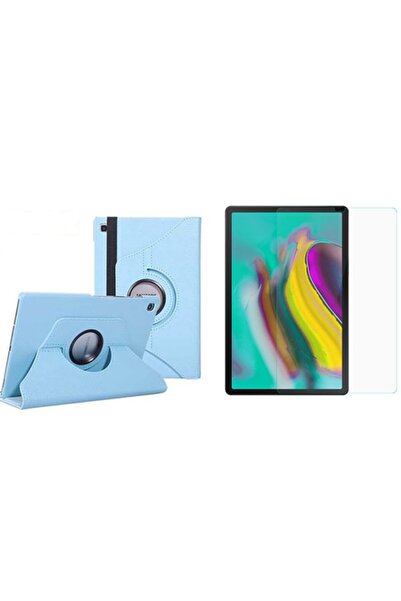 New Face Samsung Tab S5e 2019 Sm-t720 Dönebilen Standlı Kılıf + Ekran Koruyucu,