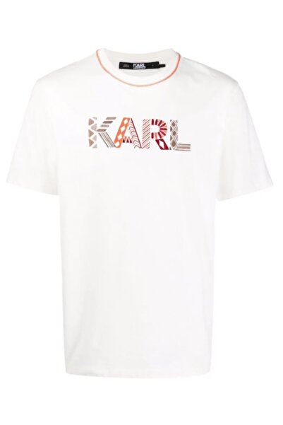 Karl Lagerfeld Embroidered Multicolor T-shirt