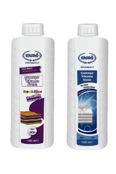 Ersağ Çamaşır Yıkama Sıvısı Beyaz & Renkliler Için 1000ml