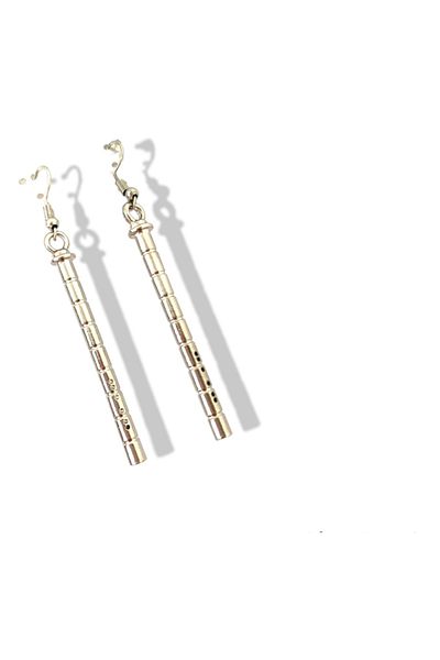 Herşey Nota Ney Instrument Earrings