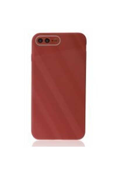 LoopCase Iphone 7 Plus Kılıf Kamera Lens Korumalı Arkası Cam Parlak Aynalı Lüx Glass Kapak