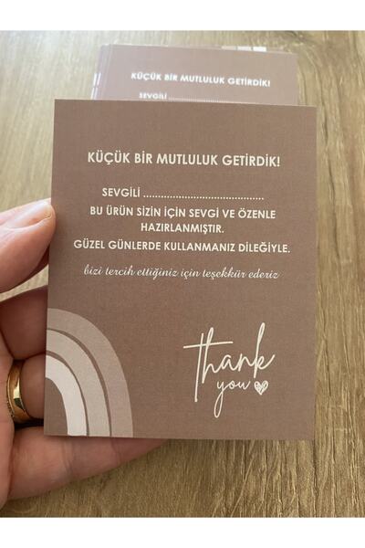 Fa Etiket بطاقة شكر - مينك