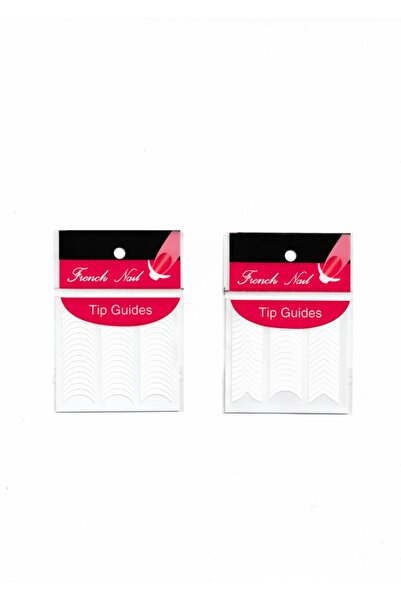BEAUTY BOX COSMETIC 2 Adet 2 Stil 1 Arada French Tırnak Oje Bandı,french Tırn...