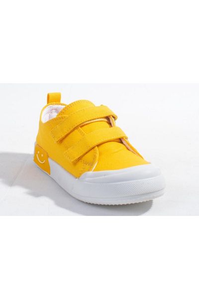 Vicco Luffy 925p22y251 Yellow Linen Lighted Daily Orthopedic Girl's Sports Shoes