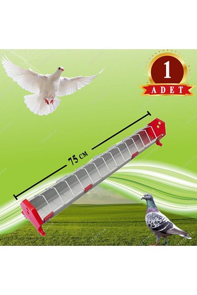 Marka Sida 75 cm Metal Pigeon Food Holder - Thyme Holder and Chicken Food Holder, 1 Piece Turkey Goose Duck Chick Yav