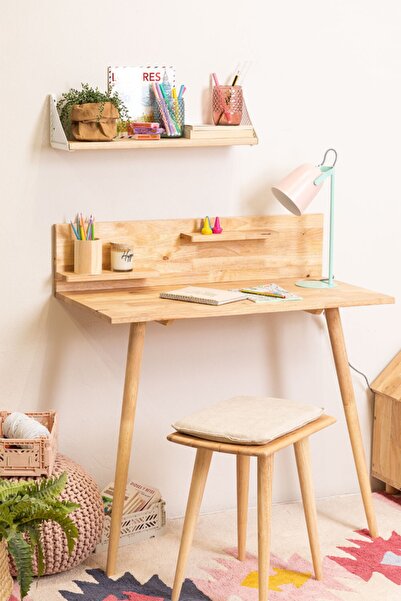 ŞafakMobilya Ahşap 2 Ayaklı Basic Model Çalışma Masası