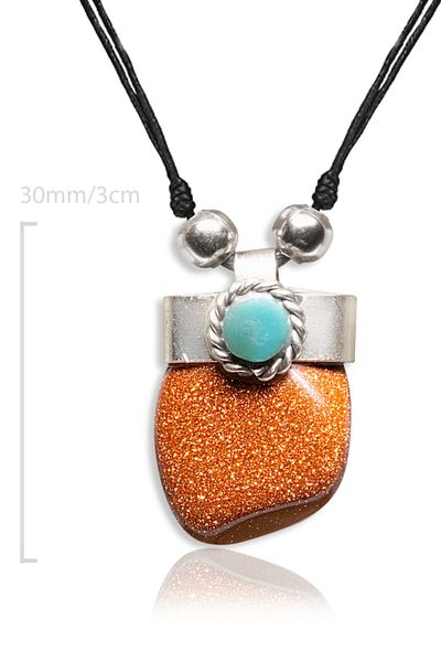 Tesbih Atölyesi Natural Brown Star Stone Necklace - Adjustable and Certified