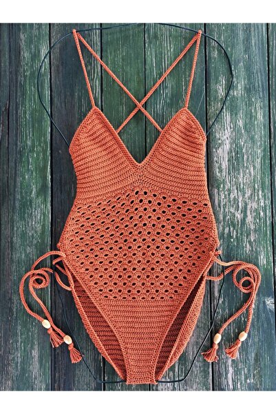 NevRa Örgüleri El Örgüsü Tığ Örgü Mayo Pembe Mercan