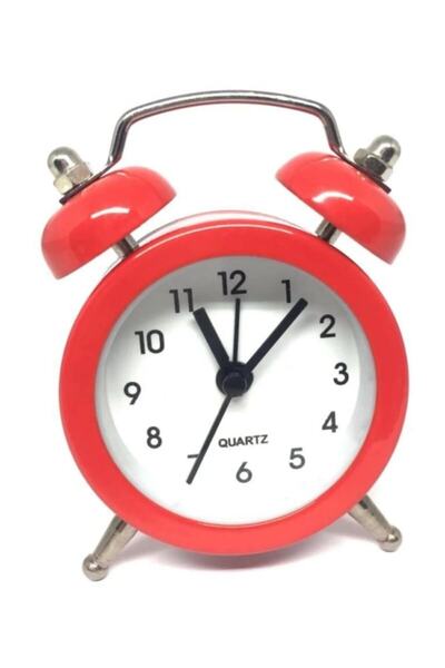 Genel Markalar Mini Masaüstü Analog Dekoratif Çalar Saat Masa Saati