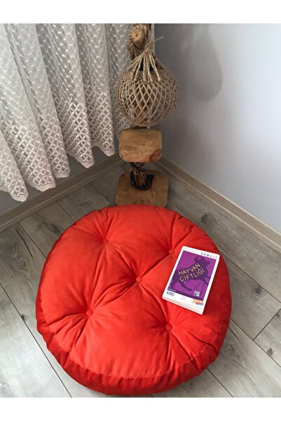 Lavinia Puf Yeni Koleksiyon Turuncu Yer Minderi