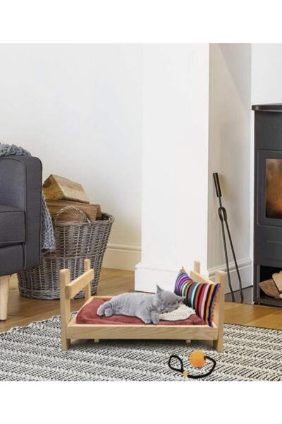 PETSNOW Kedi Yatağı Ahşap