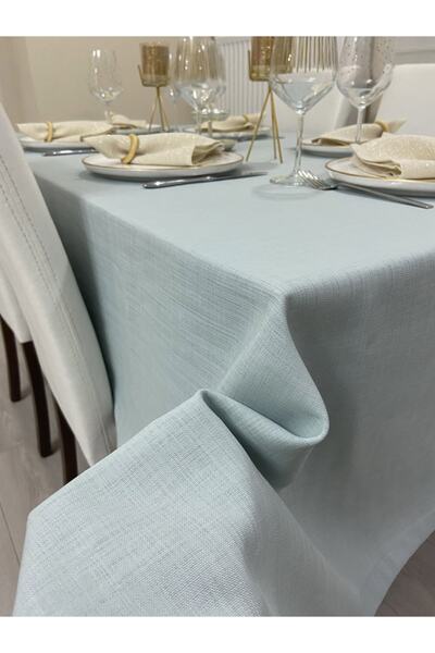 Zeren Home Скатертина з бегонії без ниток, виглядає як льон, світло-м'ятна, 2...