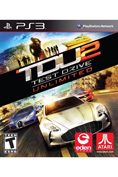 ATARI Ps3 Test Drive Unlimited 2 Teşhir Ürün Orjinal Kutulu Oyun