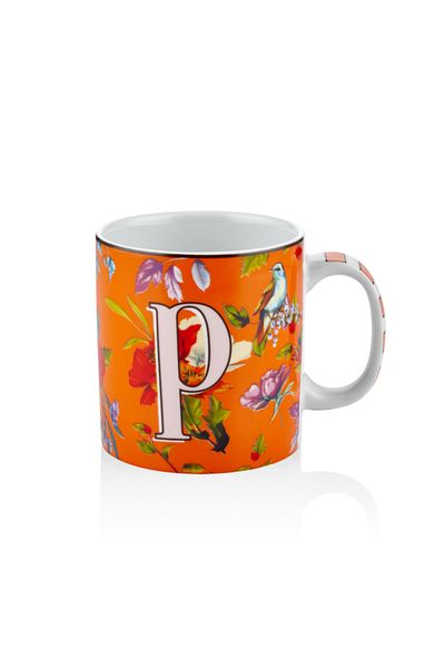 The Mia Letter P Floragram Mug