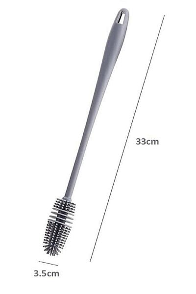 AKCAKESE Multi-Purpose Silicone Bottle Baby Bottle Cleaning Brush 33cm