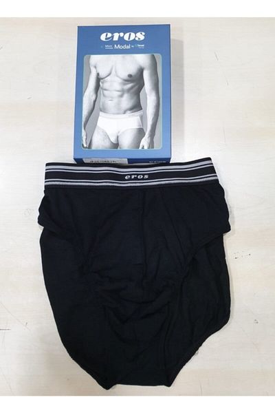 Eros Ανδρικό μαύρο Micromodal Slip Es 011590   Ers052 052