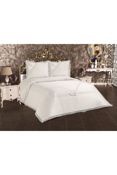 Çeyizci Sokağı Smile Double Kdk Bedspread 3 Pieces