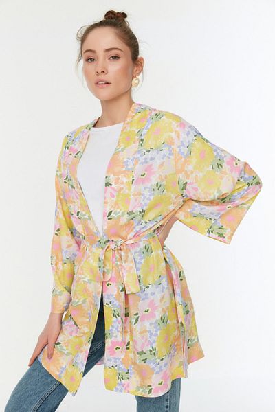 Trendyol Modest Kimono & Kaftan - Mehrfarbig - Regular Fit