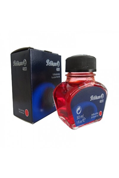 Pelikan 4001 حبر قلم حبر 30 مل. 1 أحمر + 1 أسود + 2 أزرق