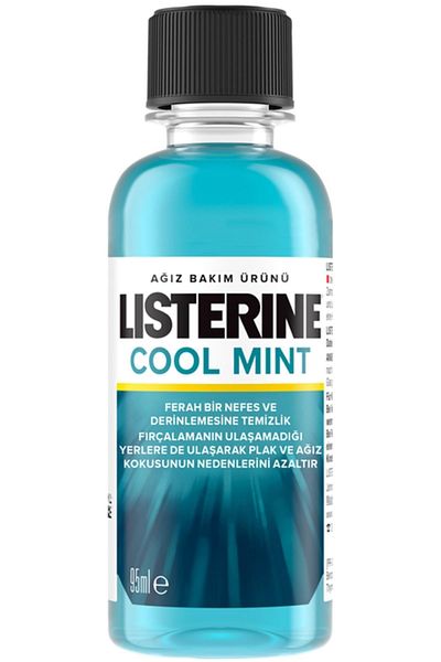Listerine ماء للعناية بالفم بنكهة النعناع المنعش 95 مل - منتج لتبييض الأسنان