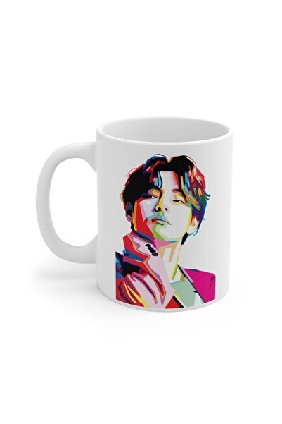 Öz Kupa كوب كوب مطبوع عليه BTS Kim Taehyung