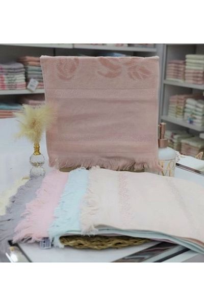 Fiesta Assorti 30*50 Velvet Towel Fringed 6 Pieces (Mixed Color)