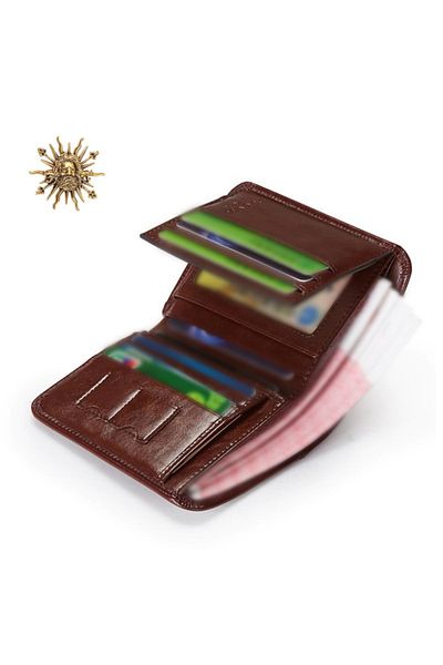 Laorentou Elite Genuine Leather Handmade Italian Made Men's Wallet - Men's Card Holder