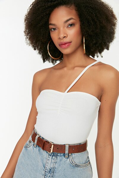 Trendyol Collection Black - Tan 2-Pack Buckle Leather Look Women's Belt Twoaw21Ke0125