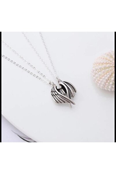 Kuzgunshop Magnetic Angel Devil Wing Necklace 1 Pair