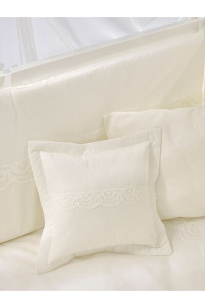 Meltem Smart Kral Anne Yanı Ahşap Sallanır Beşik 60x120 cm (beyaz-krem)