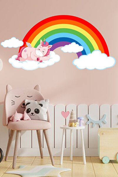 Sepet Yıldızı Стикери за детска стая "Сънлив еднорог" 70x35 см