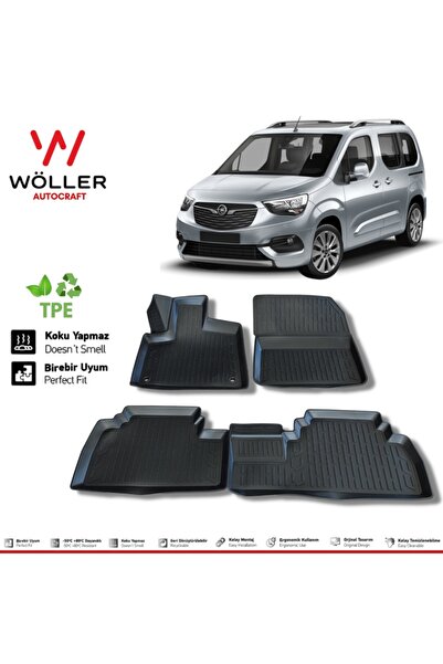 wöller Opel Combo Paspas 2019 Sonrası 3d Havuzlu Paspas