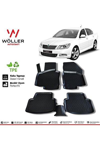 wöller Skoda Octavia Paspas 2005 2012 Arası 3d Havuzlu Paspas