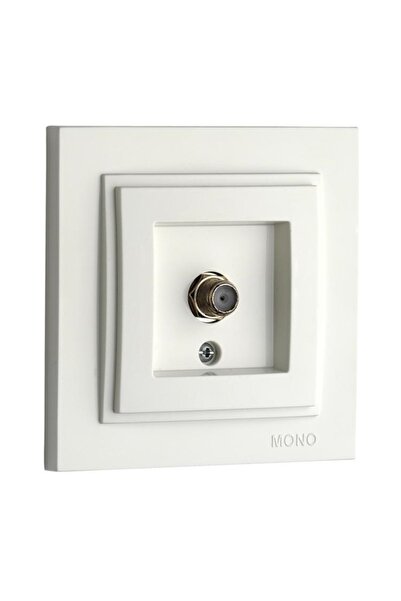 MONO Despina Krem Renk F Konnektörlü Tv Prizi 1adet Çerçeve Dahil Değildir