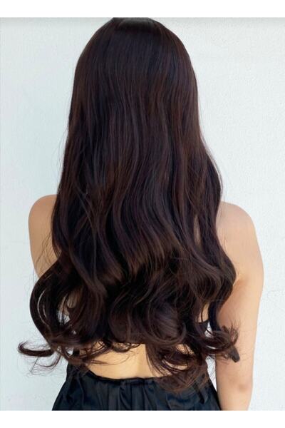 CADI AKSESUAR Fibră de păr sintetică Brown Half Moon